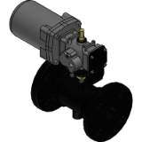 Ball Valve Type 21 Pneumatic actuated Type TA (Air to open, Air to close), Flanged End