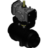 Ball Valve Type 21 Pneumatic actuated Type TA (Double acting), Threaded End