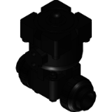 True Union Diaphragm Valve Pneumatic Actuated Type-AI (Air to open, Air to close), Socket End
